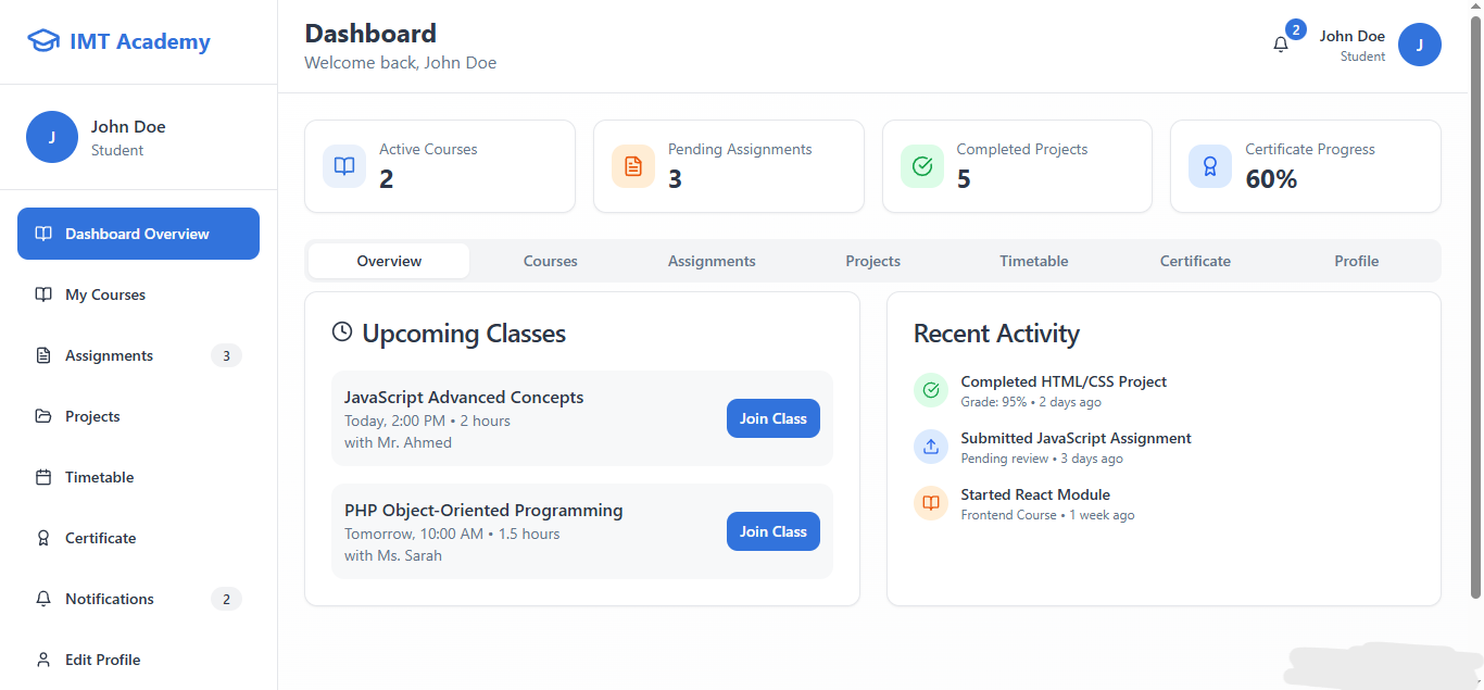 Course Management System
